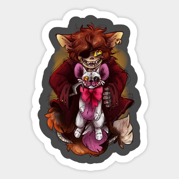 Foxy and Mangle Sticker by FoxintheBushStudios